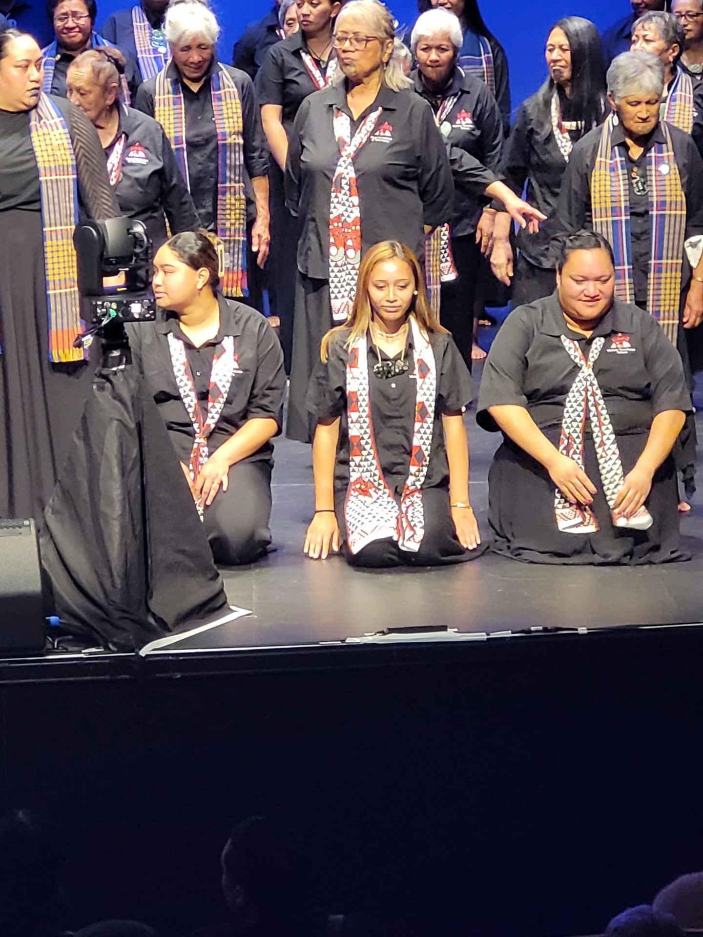 A group performing on stage