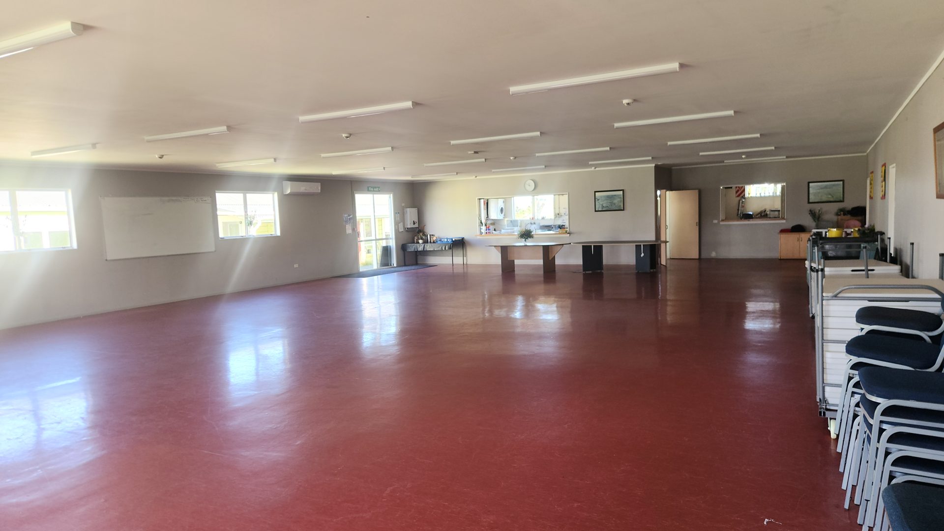 The Te Mataura dining room set for the whānau.